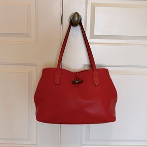 Longchamp Roseau in Red - EUC